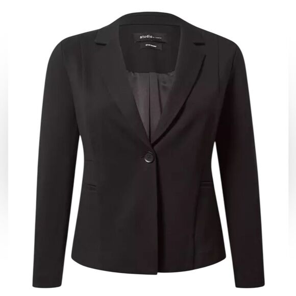 Torrid Chelsea Luxe Ponte Blazer Deep Black Sz 4 (4X/26) - Picture 1 of 16